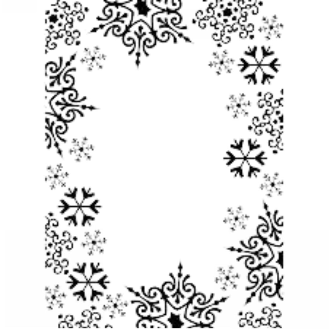 Snowflake Trim Embossing / Folder de Grabado Marco Copo de Nieve Folders de Grabado Darice