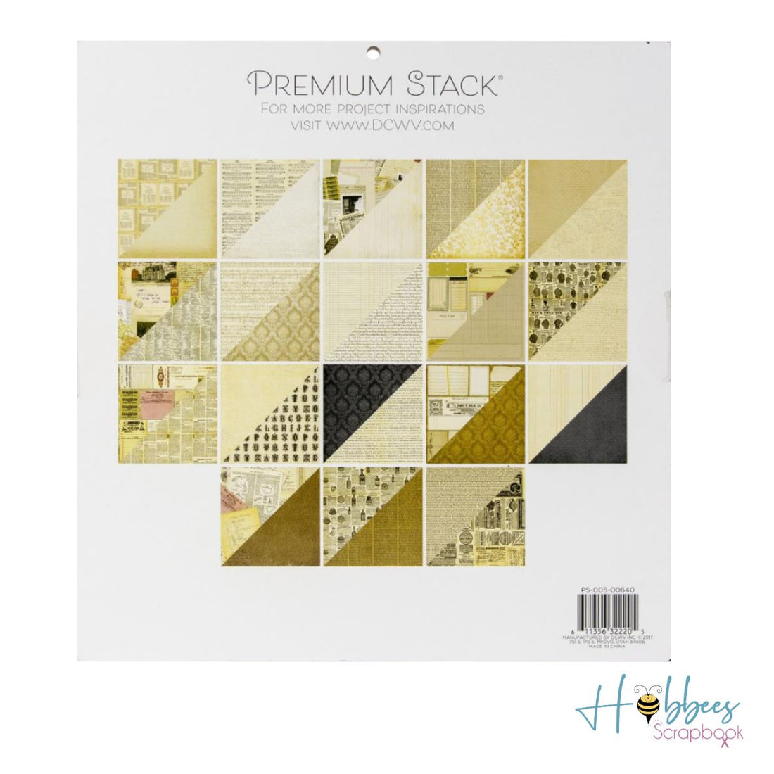 Cardstock Stack Vintage Memories / Block de Cartulina Recuerdos Antiguos Papel American Crafts