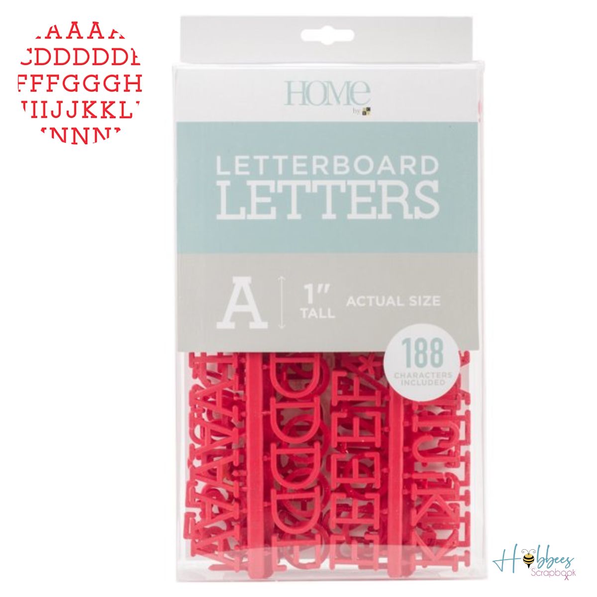 Letterboard Letters 1" / Letras Rojas para Tablero