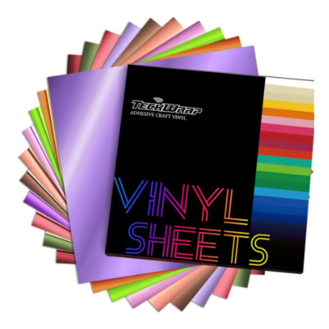 Bubble Free Mirror Chrome Sheets Pack / 14 Hojas de Vinil Adhesivo Cromado Metálico Viniles Teckwrap