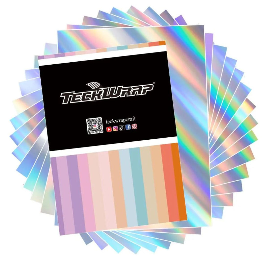 Holo Inkjet Printable Sticker Vinyl / 15 Hojas de Vinil Imprimible Holográfico Viniles Teckwrap