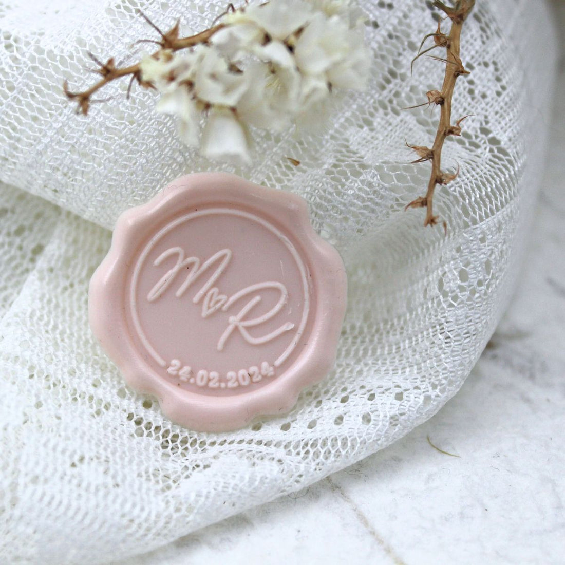 Perlas De Lacre Para Sellos Rosa Pétalo Sellos Mintopía