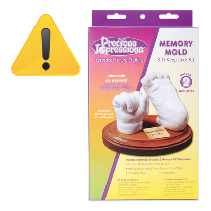 EA 3D Baby Memory Keepsake Kit / Kit de Recuerdos 3D Para Bebè Con Yeso Kits / Sets Darice