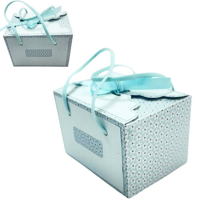 Troquel de Cajita con Asas y Tapa Decorativa Dados de Corte / Suajes / Troqueles Lyssette Guiot Crafts