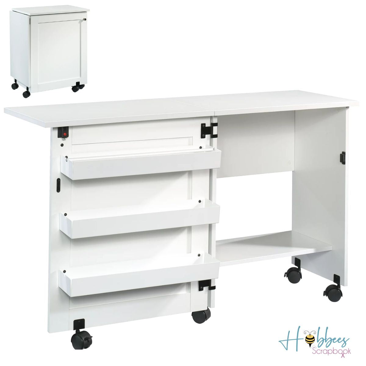 Rolling Sewing Cart Storage / Mueble para Manualidades con Ruedas Almacenamiento y Organización Sauder