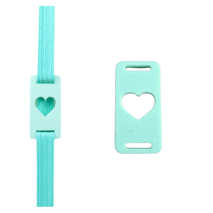 5 Charms Corazón para Encuadernación Azul Aqua Encuadernacion Hobbees