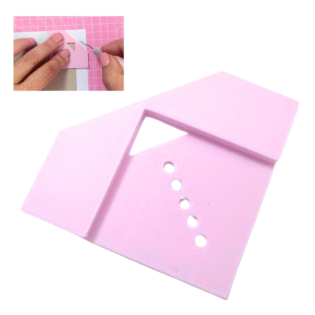 Esquinero Guía de Corte para Encuadernación Y Elástico Rosa Encuadernacion Hobbees
