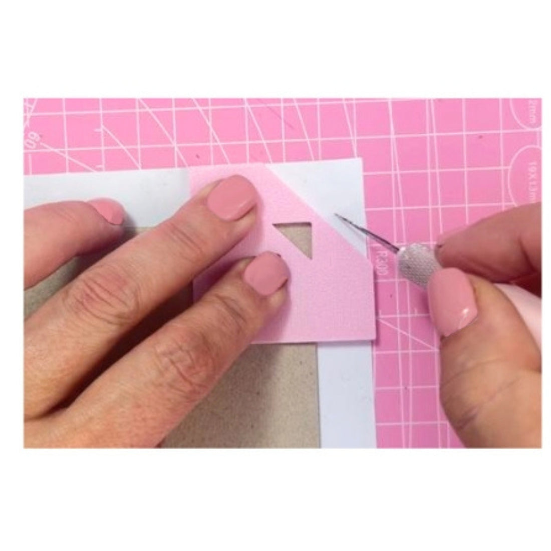 Esquinero Guía de Corte para Encuadernación Y Elástico Rosa Encuadernacion Hobbees
