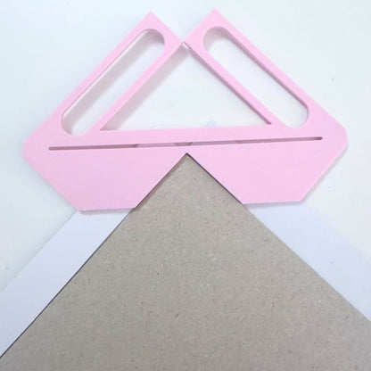 Esquinero para Puntas Perfectas Rosa Encuadernacion Hobbees