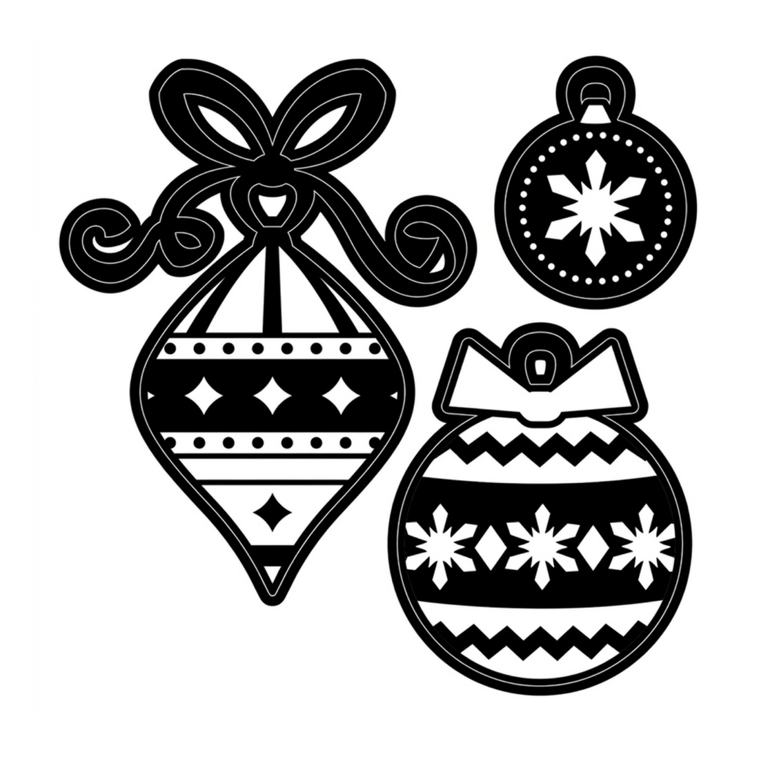 Ornaments Dies / Adornos Navideños Dados de Corte / Suajes / Troqueles Darice