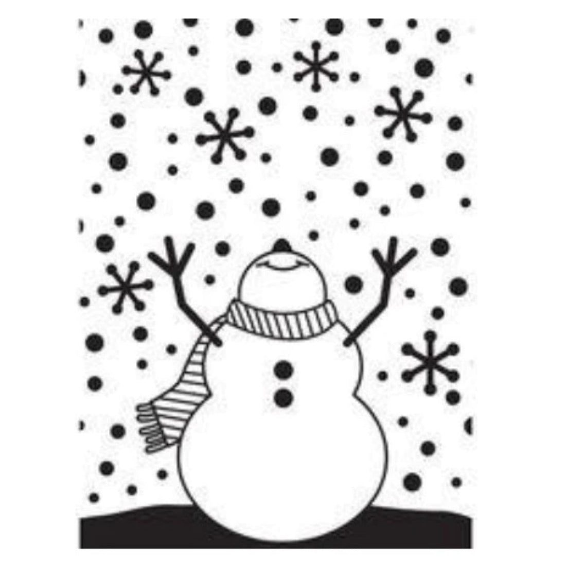 Snowman Arms Up Embossing Folder / Folder de Grabado Muñeco de Nieve Folders de Grabado Darice