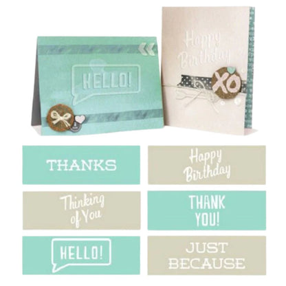 Greeting Cards Embossing Strips / Folders de Grabado para Tarjetas Folders de Grabado We R Memory Keepers