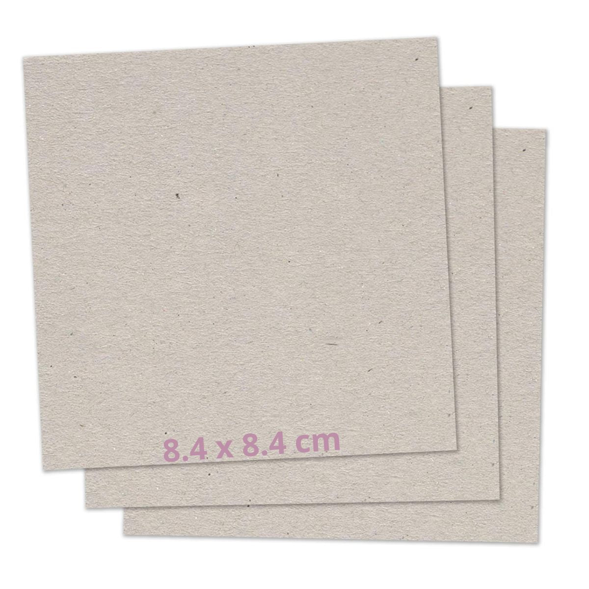 11 Piezas Cartón Gris para Libretas Post-It 8.4cm