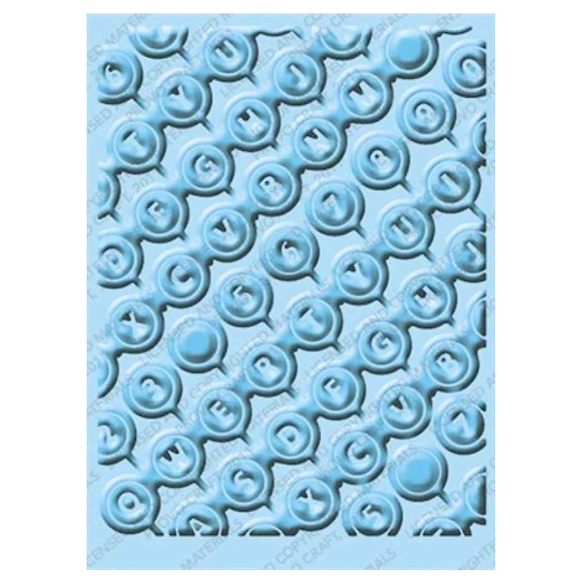 Embossing Folder Qwerty / Folder de Grabado Letras Folders de Grabado Cuttlebug