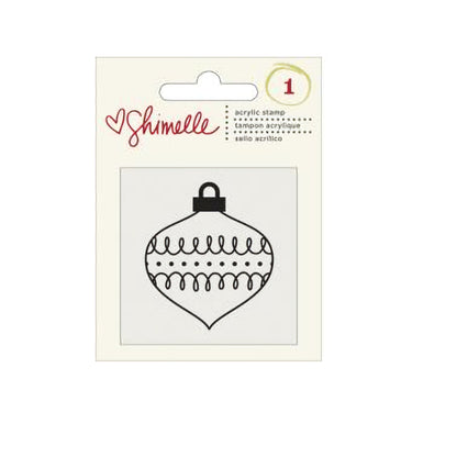 Merry &amp; Bright Acrylic Stamp / Sello Acrílico Luz de Navidad Sellos American Crafts