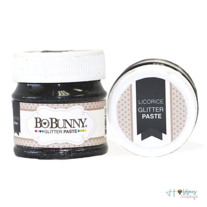 Licorice Glitter Paste / Pasta Brillante Negra Descontinuado BoBunny