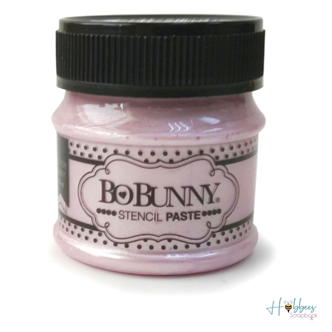 Stencil Paste Cotton Candy / Pasta Texturizadora Rosa Pastas Texturizadoras y Medios Mixtos BoBunny