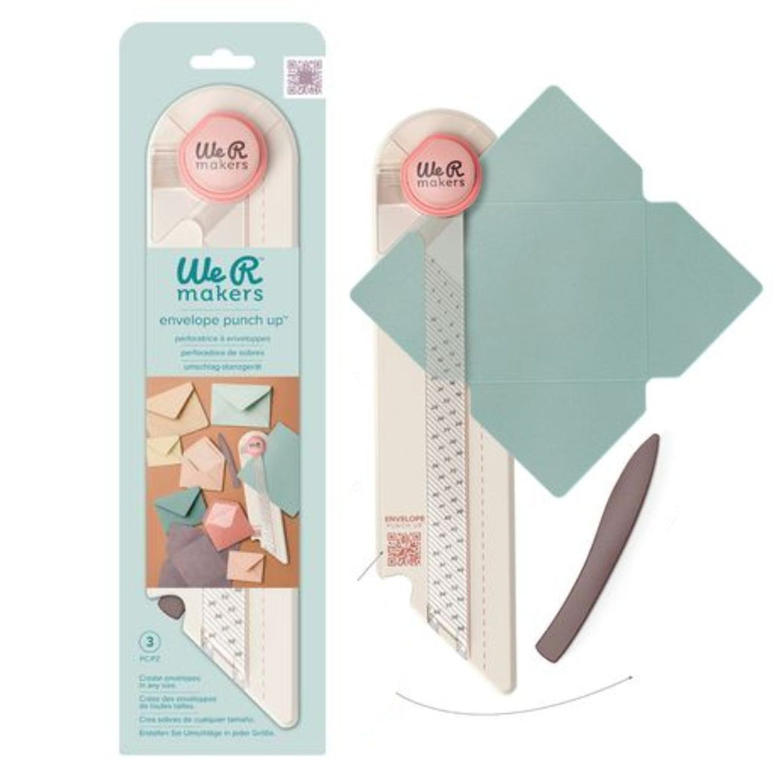 Envelope Punch Up / Tabla Perforadora Para Hacer Sobres Con Guías Herramientas We R Makers