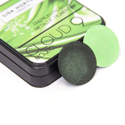 Metallic Pigment Ink Pad Mojito / Tinta Metálica Para Sellos Verde Tinta para Sellos Lisa Horton Crafts