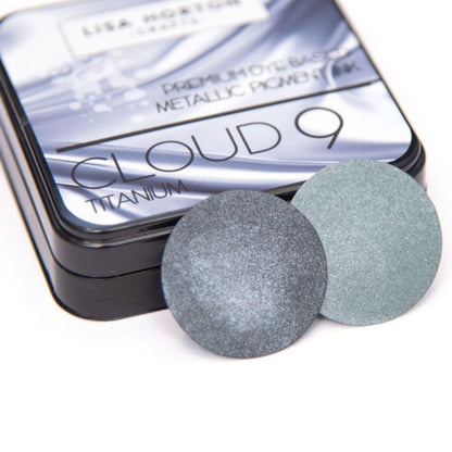 Metallic Pigment Ink Pad Titanium / Tinta Metálica Para Sellos Titanio Tinta para Sellos Lisa Horton Crafts
