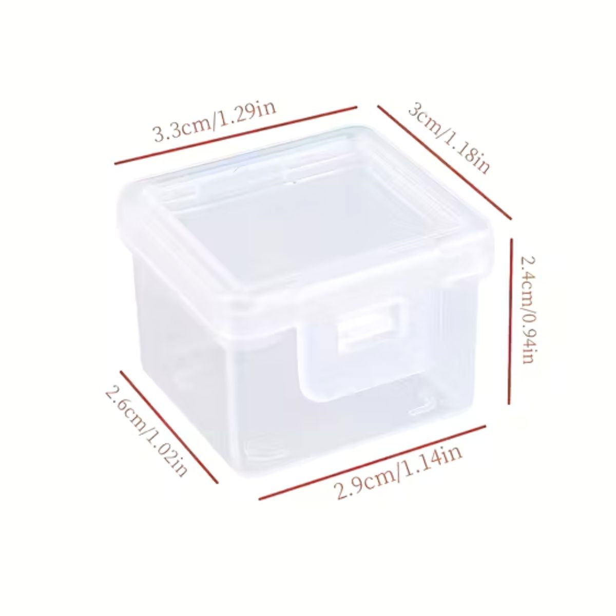 5 Mini Cajitas Organizadoras Transparentes Almacenamiento y Organización Hobbees