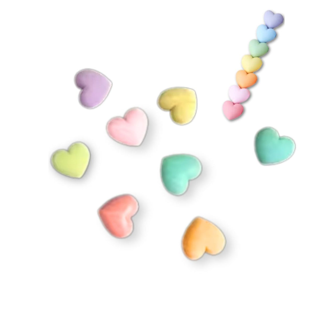Corazones de Colores para Decoración Adornos / Embellishments Hobbees