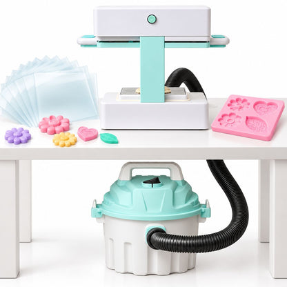 Mold Press Máquina para Crear Moldes + Aspiradora + 10 Láminas para Termoformado para Hacer Moldes Máquinas We R Memory Keepers