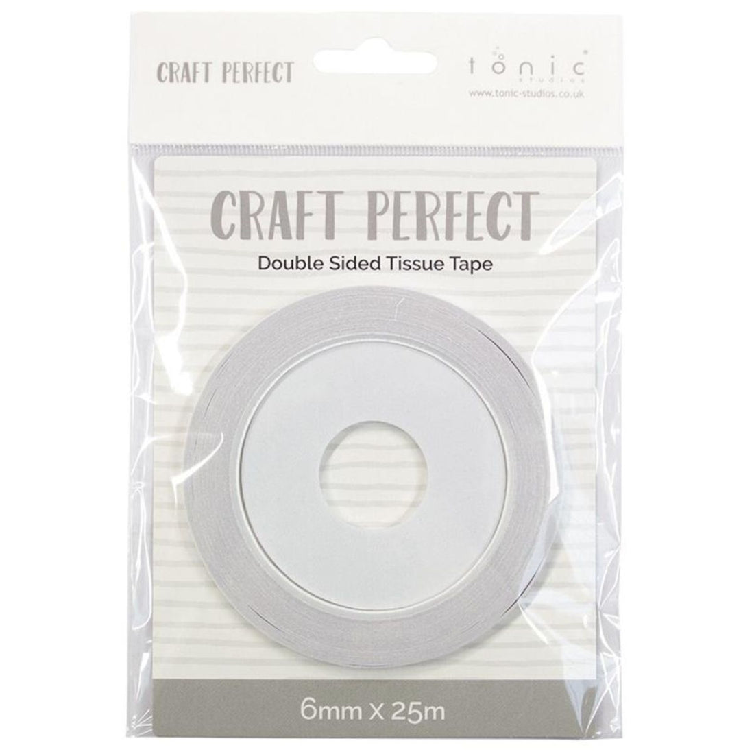 Double-Sided Tape 6 mm / Cinta de Papel Adhesiva Doble Cara Adhesivos / Pegamentos Craft Perfect