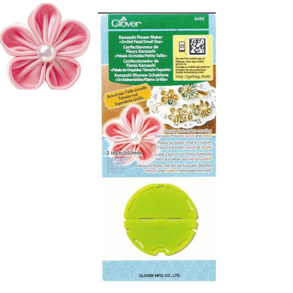 Plantilla para hacer flores de tela / Kanzashi Orchid petal small Costura Clover