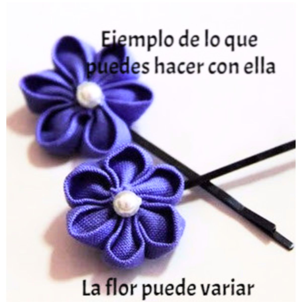 Plantilla para hacer flores de tela / Kanzashi Orchid petal small Costura Clover