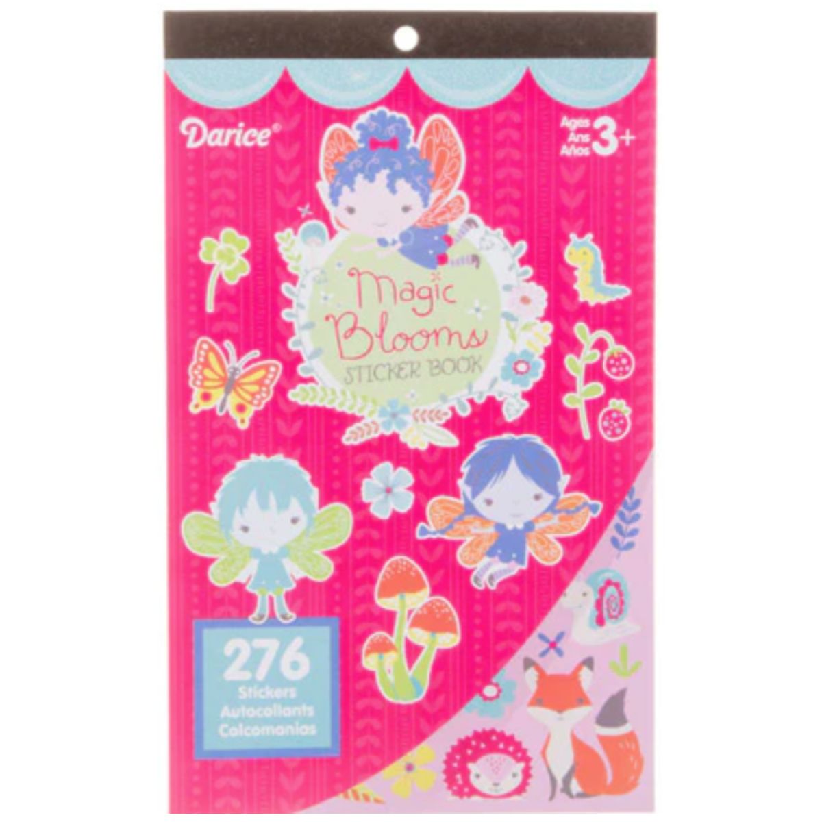 Sticker Book for Kids Magic Blooms / Libro con 276 Estampas Hadas y Flores Descontinuado Darice