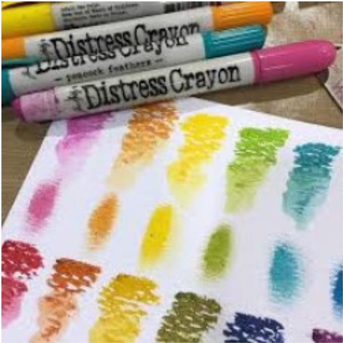 Tim Holtz Crayons Water-Reactive Pigments Set 