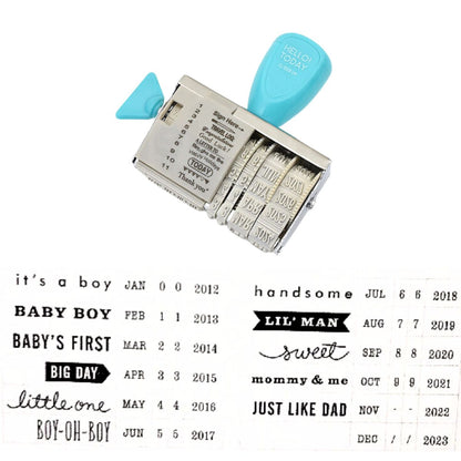 Special Delivery Boy Roller Date Stamp / Sello Fechador Frases de Niño Sellos Pebbles