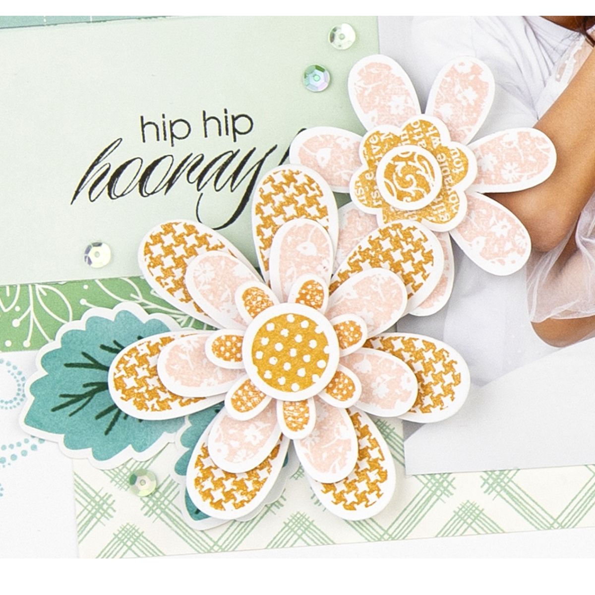 Hooray Bouquet Stamps / Sellos de Polímero de Flores Sellos Close to My Heart