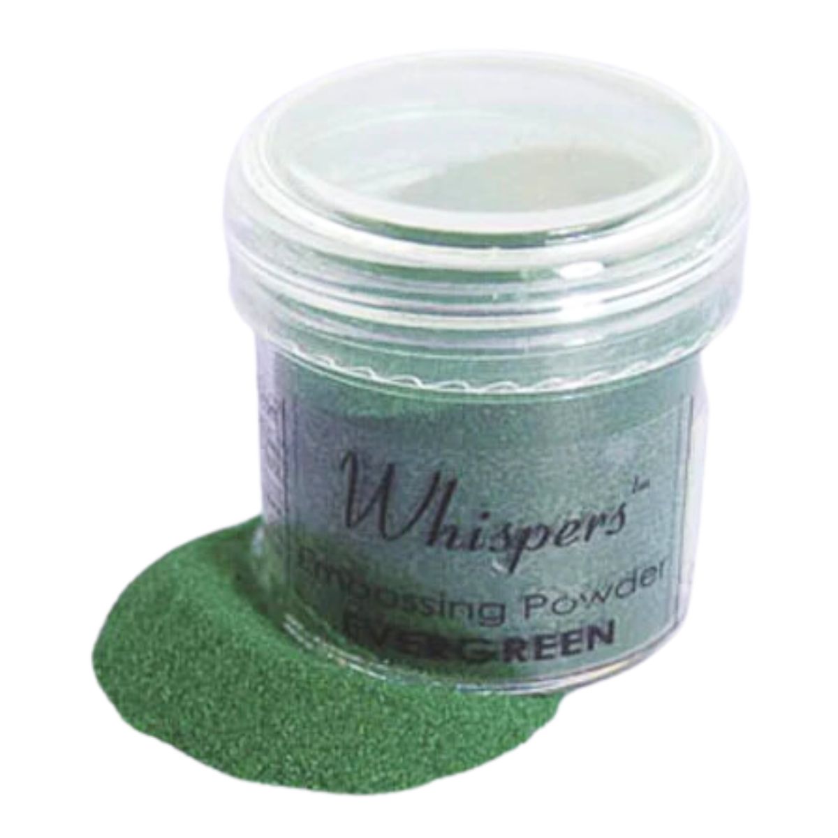 Whispers EverGreen Opaque Embossing Powder / Polvo de Relieve Verde Polvos de Embossing Darice