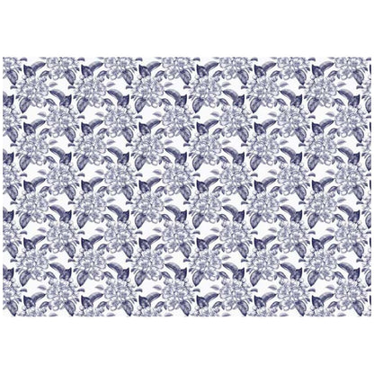 Lino Estampado Español para Encuadernación Blue Freesia Encuadernacion Papers For You