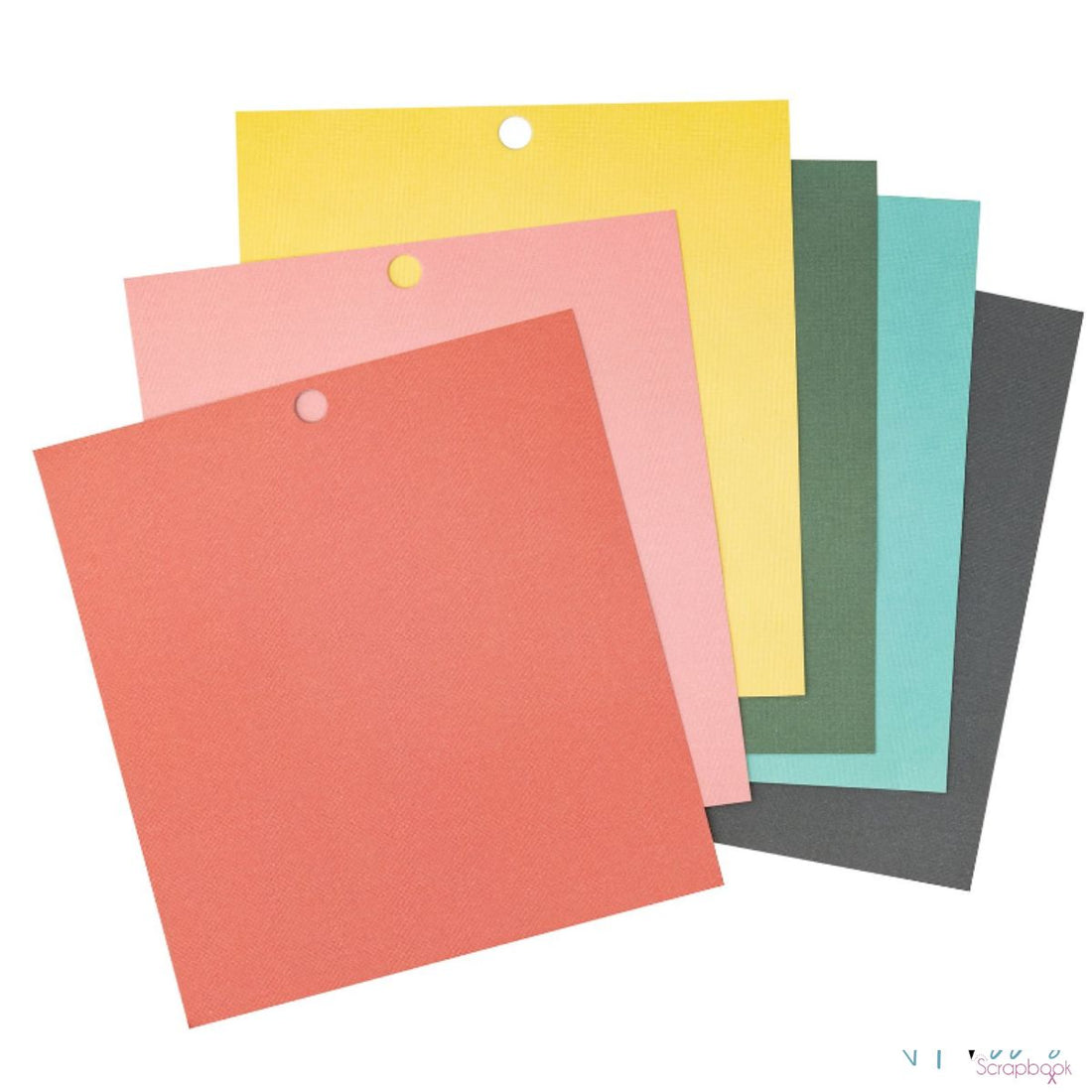 Cardstock Mat Stack / Block Cartulina de Colores Doble Cara 6&quot; Papel DCWV