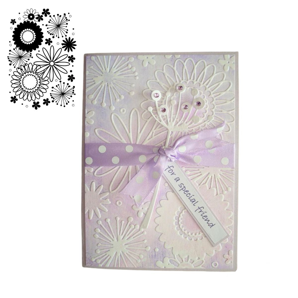 Flower Frenzy Embossing Folder / Folder de Grabado Flores Frenesí Folders de Grabado Darice