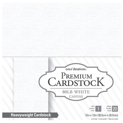 Value Pack Cardstock / Block de Cartulina Blanca Texturizada 12&quot; Papel American Crafts