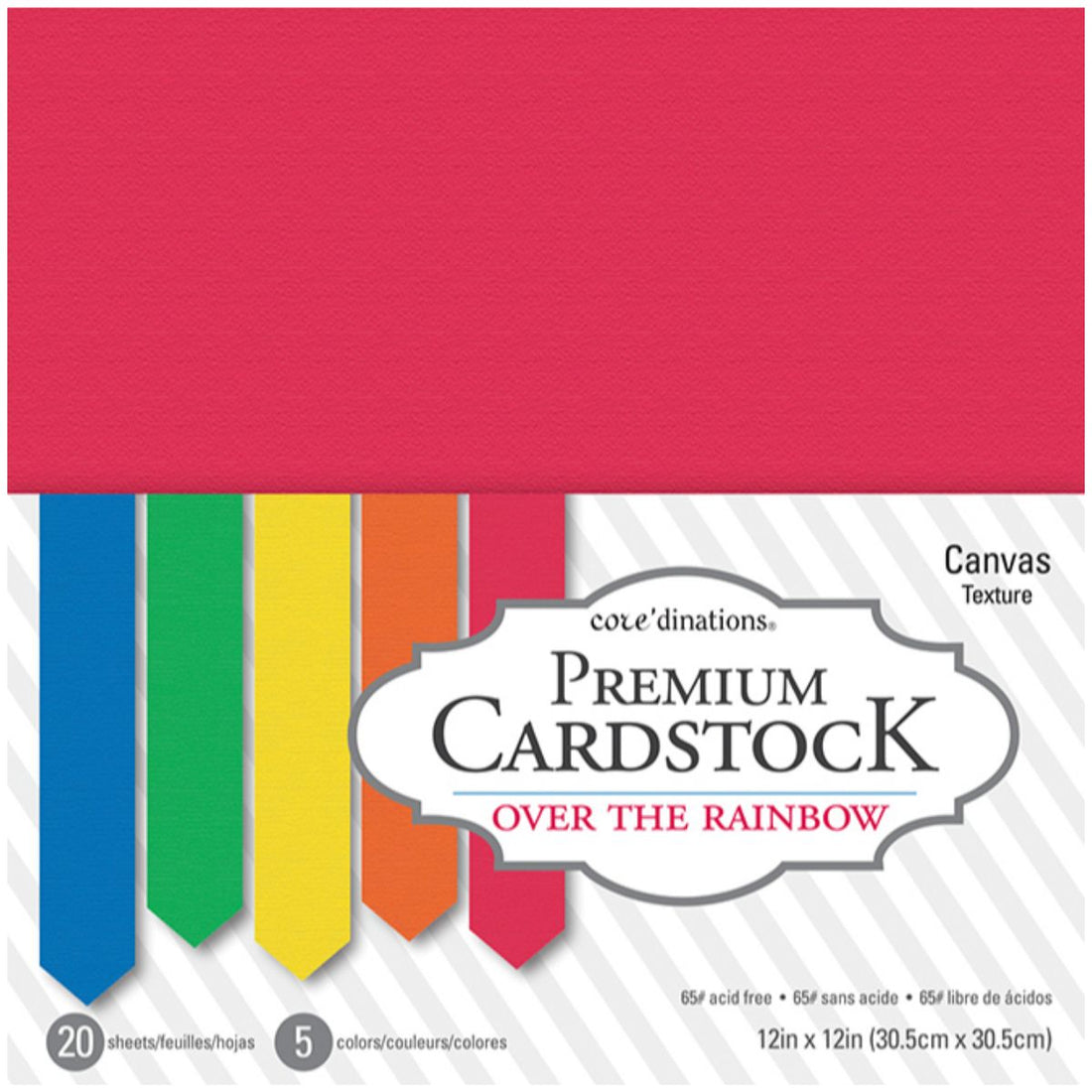 Value Pack Smooth Cardstock / Hojas Cartulina Texturizada Colores 12&quot; hojas American Crafts