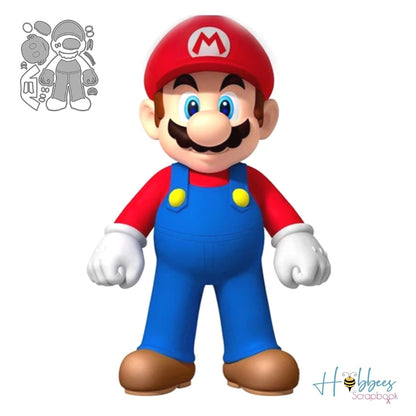 Suaje de Mario Bros Cuerpo Entero Dados de Corte / Suajes / Troqueles Hobbees