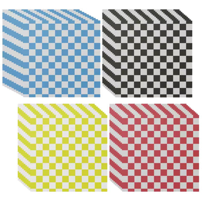 80 Hojas de Papel Vegetal Grado Alimenticio Cuadros Repostería Hobbees