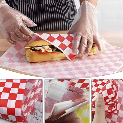 80 Hojas de Papel Vegetal Grado Alimenticio Cuadros Repostería Hobbees