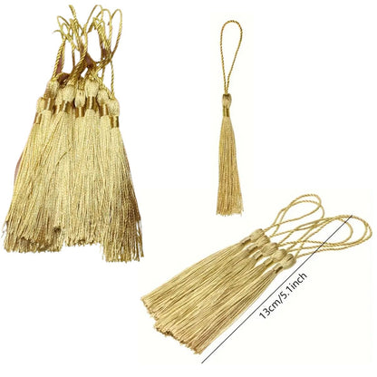 10 Borlas Doradas Adornos / Embellishments Hobbees