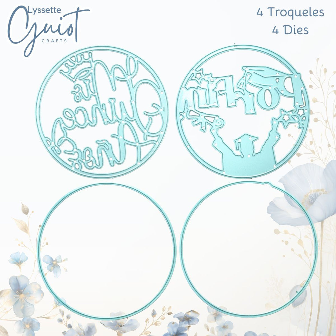 Set de Troqueles Mis XV y Graduación Dados de Corte / Suajes / Troqueles Lyssette Guiot Crafts