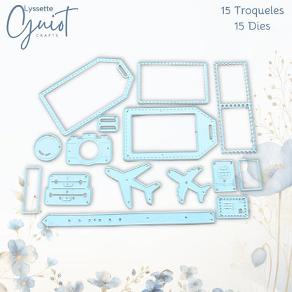 Set de Troqueles Happy Traveler Dados de Corte / Suajes / Troqueles Lyssette Guiot Crafts