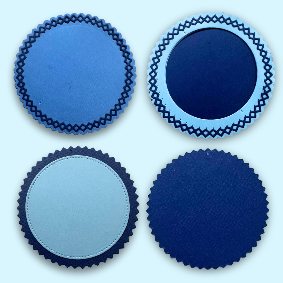 Troquel Círculos con Costuras Simuladas Dados de Corte / Suajes / Troqueles Lyssette Guiot Crafts