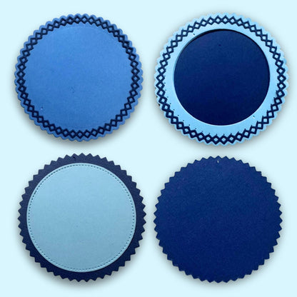 Troquel Círculos con Costuras Simuladas Dados de Corte / Suajes / Troqueles Lyssette Guiot Crafts