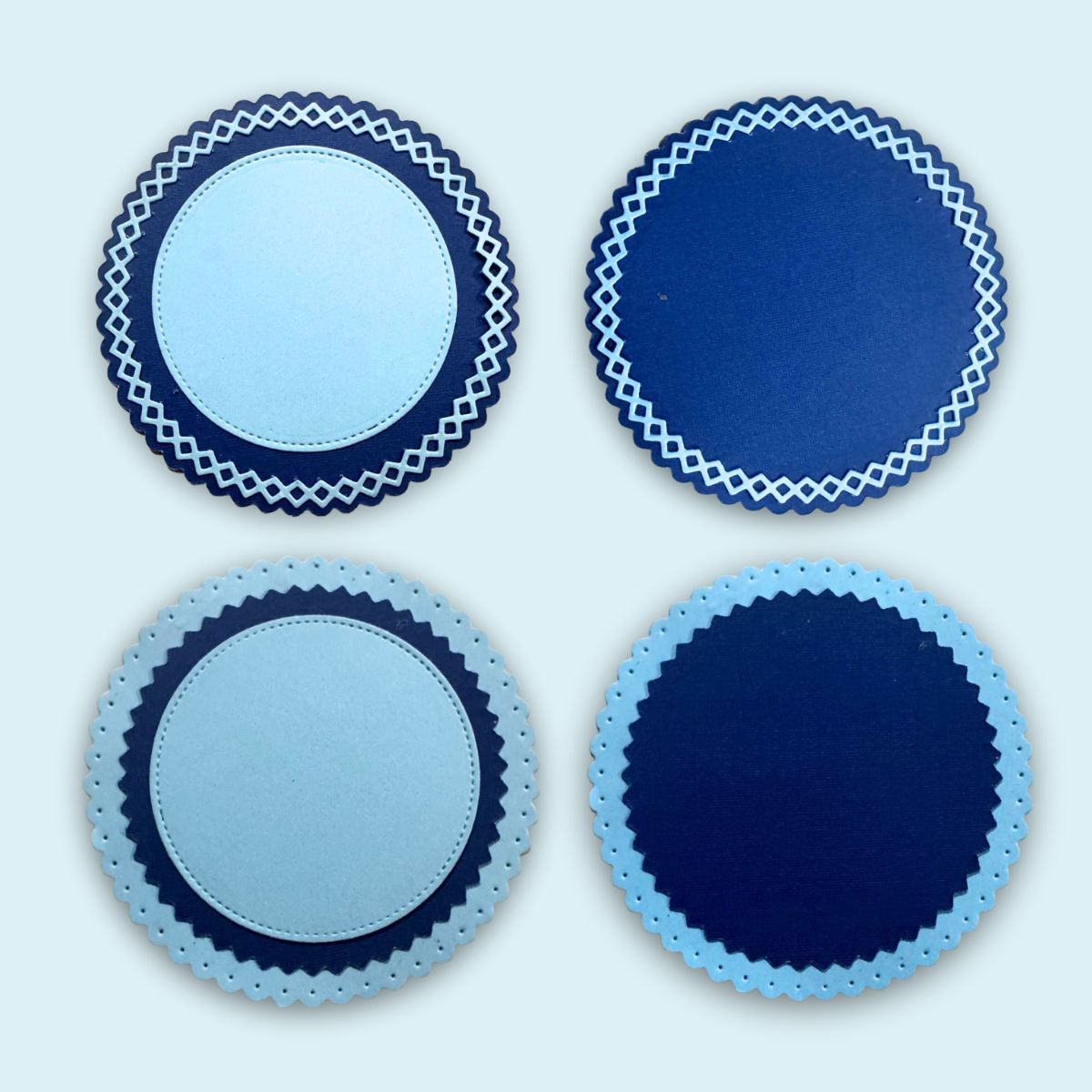 Troquel Círculos con Costuras Simuladas Dados de Corte / Suajes / Troqueles Lyssette Guiot Crafts