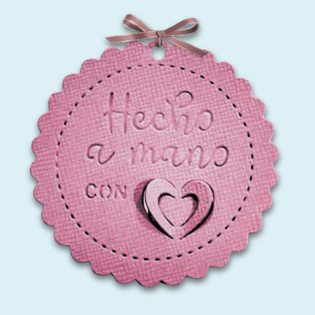 Troquel Etiqueta Hecho a Mano con Corazón Dados de Corte / Suajes / Troqueles Lyssette Guiot Crafts